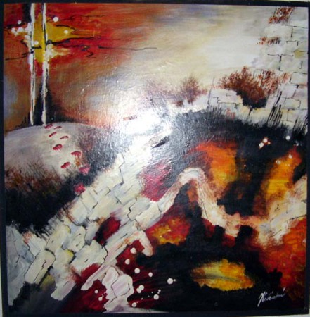 Tehla v stene 42x42 cm